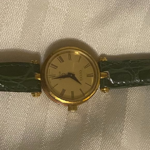 Gucci Watch Vintage Sherry Line 21mm Women\'s Gold X Green main image 7